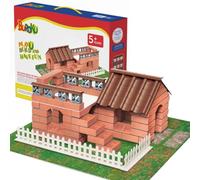 Buroku - Set di costruzione di case in mattoni | 200 pezzi in plastica ABS sicura per i bambini | Migliora le prime abilità e lo sviluppo dell'intelligenza | Materiale riciclabile, plastica.
