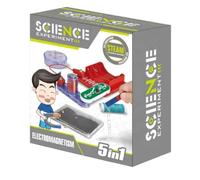 Buroku - Set elettronico di 5 esperimenti elettromagnetici | magnetismo, bussola ed elettromagnetismo per bambini | Gioco Stem Educativo + divertente