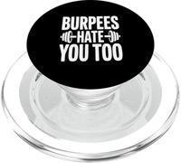 Burpees ti odio troppo divertente allenamento umorismo PopSockets PopGrip per MagSafe