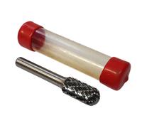 Burr In Carburo 1/2" 8mm Manico Testa Solida Cilindro Tondo