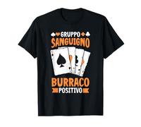 Burraco | Gioco Di Carte | Gruppo Sanguigno Burraco Positivo Maglietta