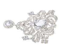 Burre di strass per fiocco di nozze Elegante spilla da spina spille da boccone