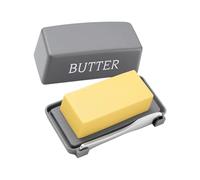 Burriera a tenuta stagna con strumento per tagliare gli alimenti, coperchio e contenitore ergonomico per il burro a tenuta d'aria per frigorifero