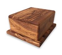 Burriera con coperchio adatto per un pezzo da 250 g di burro tedesco, realizzato a mano in legno d'ulivo, regalo.