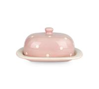 Burriera in ceramica Isabelle Rose a pois pirofila portaburro 9×20,5 cm 5034