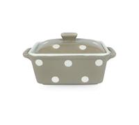 Burriera in ceramica Isabelle Rose in pois pirofila portaburro teglia forno 5031