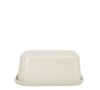 Burriera JUNE Clay color crema, 14 x 11 cm, altezza 6 cm, in gres Bastion Collections