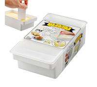 Burriera per controsoffitto, contenitore rettangolare per burro con coperchio, multifunzionale per crema, vassoio portatile per marmellata per piano di lavoro, frigorifero