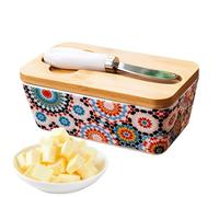 Burriere | Contenitore Di Stoccaggio Del Burro Con Coperchio Per Frigorifero Ermetico,Decorazione Della Cucina Conservazione Ermetica per Spalmabili Casa Noce Zucchero Condimenti Pasticceria Cucina