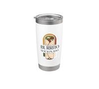 Burrito Aficionado Amante Esperto Specialista Messicano Chef Divertimento Bicchiere termico in acciaio inox doppia parete