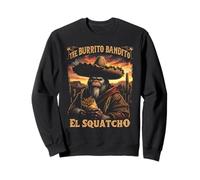 Burrito Bandito El Squatcho, Divertente Design a Forma di Bigfoot Felpa
