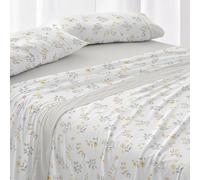 Burrito Blanco | Completo lenzuola in cotone | Letto da 180 cm. (+misure disponibili) | Design 634 | Colore beige (180 x 190/200 cm)