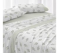 Burrito Blanco | Completo lenzuola in cotone | Letto da 200 cm. (+misure disponibili) | Design 632 | Colore verde (200 x 200 cm)