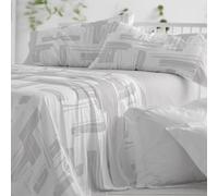 Burrito Blanco | Completo lenzuola | Letto da 135 cm. (+misure disponibili) | Design 142 | Colore grigio (135 x 190/200 cm)