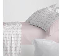 Burrito Blanco | Completo lenzuola | Letto da 90 cm. (+misure disponibili) | Design 139 | Colore rosa fard (90 x 190/200 cm)