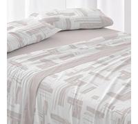 Burrito Blanco | Completo lenzuola | Letto da 90 cm. (+misure disponibili) | Design 142 | Colore Nude (90 x 190/200 cm)