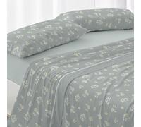 Burrito Blanco Completo Lenzuola velina, Albero eucalipto, Ancho de 150 a 160 cm