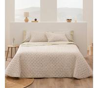 Burrito Blanco Copriletto Trapuntato, 100% Microfibra, Multicolore, Ancho de 90