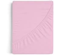 Burrito Blanco | Lenzuola con angoli 200 x 190/200 cm | Letto da 200 cm + misure disponibili) | Tessuto in cotone 100% | Design A8 rosa