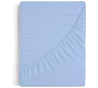 Burrito Blanco Lenzuolo con angoli A8 | Lenzuolo in cotone 100% | Lenzuola con angoli 105 x 190/200 cm | Colore blu