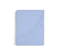 Burrito Blanco Lenzuolo con angoli A8 | Lenzuolo in cotone 100% | Lenzuola con angoli 150 x 190/200 cm | Colore blu