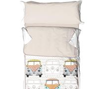 Burrito Blanco | Sacco copripiumino con imbottitura, letto da 90 cm. (+misure disponibili) | Design 107 | Colore pietra (90 x 190/200 cm)