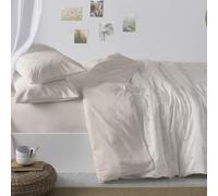 Burrito Blanco Set Copripiumino Flanella, Cotone, Beige, Ancho de 150 a 160 cm