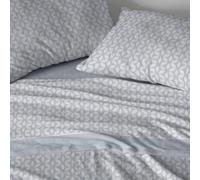 Burrito Blanco Set di Lenzuola corallina, Blu, Ancho de 135 cm