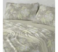 Burrito Blanco Set di Lenzuola corallina, Color Lime, Ancho de 105 cm
