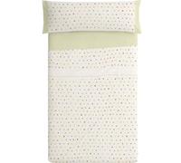 Burrito Blanco Set di Lenzuola, Cotone, 50% Poliestere, Multicolore, Ancho de 135