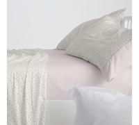 Burrito Blanco Set di Lenzuola, Cotone, 50% Poliestere, Rosa Pallido, Ancho de 180