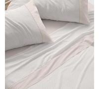 Burrito Blanco Set di Lenzuola, Cotone, 50% Poliestere, Sabbia, Ancho de 120