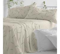 Burrito Blanco Set di Lenzuola, Cotone, 50% Poliestere, Verde, Ancho de 150 a 160