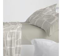 Burrito Blanco Set di Lenzuola, Cotone, Alloro, Ancho de 150 a 160