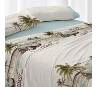Burrito Blanco Set di Lenzuola in Cotone/Poliestere, per Letto da 90 cm