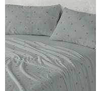 Burrito Blanco Set di Lenzuola in Madreperla, Salvia, Ancho de 105 cm