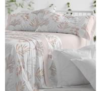 Burrito Blanco | Set di lenzuola | Letto da 105 cm (+misure disponibili) | Poliestere 50% cotone 50% | Design 136 | Colore sabbia (105 x 190/200 cm)