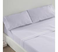 Burrito Blanco | Set di lenzuola | misto cotone | per letto matrimoniale da 135 cm (+ misure disponibili) | 3 pezzi (sopra, federa per cuscino e lenzuolo con angoli) | colore grigio 241 (135 x 190/200