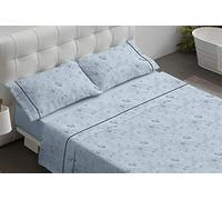 Burrito Blanco tr4691 01 0901b Set di Lenzuola, Cotone, Blu, 38 x 30 x 4 cm