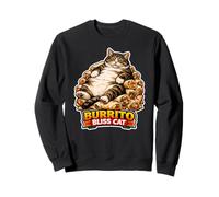 Burrito Bliss Cat Funny Food Meme Cat Humor Design Felpa