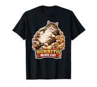 Burrito Bliss Cat Funny Food Meme Cat Humor Design Maglietta