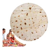 Burrito, coperta per adulti, coperta in flanella, per alimenti, realistica, coperta rotonda in peluche, coperta morbida per divano, divano