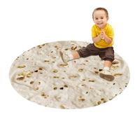 Burrito - Coperta per adulti, double-face, in pile di flanella, coperta per cibo, morbida, confortevole, in peluche, per casa, viaggi, spiaggia