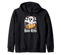 Burrito Fantasma Boo-Rito Divertente per Halloween Felpa con Cappuccio