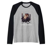 Burrito Scuro con Fascino Gotico Maglia con Maniche Raglan