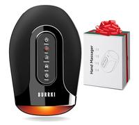 Burrki Massaggiatore manuale per artrite e tunnel carpale, massaggiatore manuale senza fili con calore e rulli per impastare il palmo mirato, regalo di Natale per donne, uomini, mamma papà