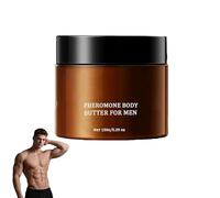 Burro corpo ai feromoni per uomo, crema idratante quotidiana per uomo, idratazione e fragranza a lunga durata, per pelle secca e sensibile