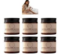 Burro Corpo Delicato per la Pelle Secca - Olio di Cocco Idratante Burro Corp Vegetali e Glicerina - Crema Idratante a Lunga Durata per l'Autunno Inverno - Idratante Non Grasso (6PCS)