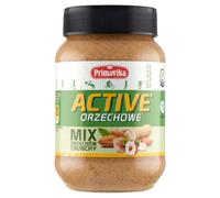 Burro di arachidi Active, mix di noci Crunchy 470 g Primavika