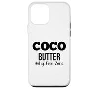 Burro di cocco Zona franca di cenere Testo semplice nero Custodia per iPhone 12 mini